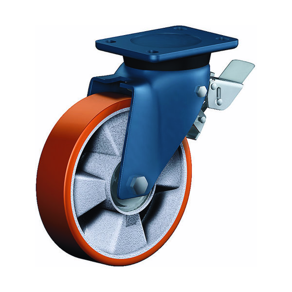 Swivel Castor With Total Lock Extra Heavy Duty Series ED, Wheel TL